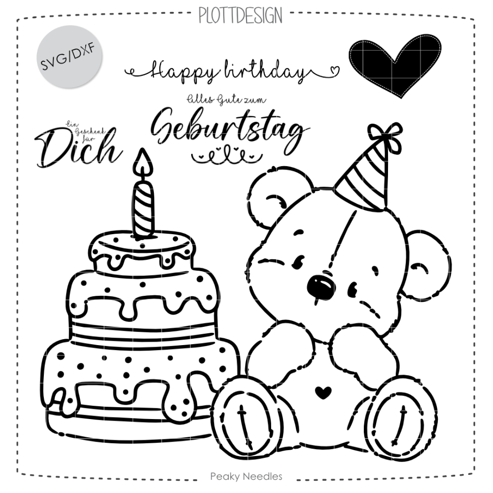 Bild 1 von Geburtstag Bärchen Plottdesign  / (Lizenz) Privat 