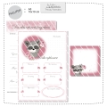 Waschbärchen Rosi Notizen / Plannerpapier Bundle Print Datei