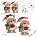 Bild 2 von Weihnachtsbärchi #2 DigiStamp inkl. Digipaper
