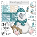 Harry Winterbär DigiStamp inkl. Digipaper