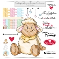 Watti das Schäfchen DigiStamp inkl. Digipaper
