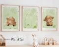 Poster 3er Set  Hochlandrind 