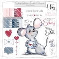 Briefmaus Krümel Digistamp inkl. Digipaper