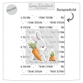 Bild 2 von Karotten Hase easy Printcard Print Datei