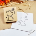 Bild 1 von Holzstempel Herbst Bärchen