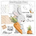 Karotten Hase DigiStamp inkl. Digipaper