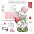 Pilzmäuschen DigiStamp inkl. Digipaper