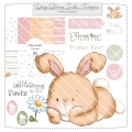 Häschen Blumi DigiStamp inkl. Digipaper