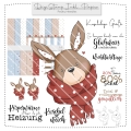 Bild 1 von Winterhase DigiStamp inkl. Digipaper