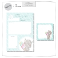 Eismonsterchen Notizen / Plannerpapier Bundle Print Datei