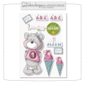 Stickerbogen 1. Klasse girly Bärchen Bogen 1 