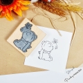Bild 2 von Holzstempel Herbst Bärchen