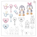 Bild 3 von Baby Pinguine DigiStamp inkl. Digipaper