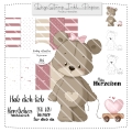 Bild 1 von Herzchen Bärchen DigiStamp inkl. Digipaper