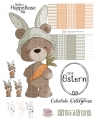 Bild 1 von Bärchen mit Hasenmütze DigiStamp inkl. Digipaper