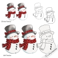 Bild 2 von Classic Snowman DigiStamp inkl. Digipaper  / (Lizenz) gewerbliche Lizenz 