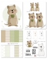 Bild 6 von Quokka Glück DigiStamp inkl. Digipaper