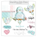 Frühlings Vögelchen DigiStamp inkl. Digipaper