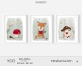 Bild 2 von Poster 3er Set  Herzfüchschen    / (Größe wählen) A3+ - 32,9x48,3 cm