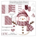 Bild 1 von Schneefrau DigiStamp inkl. Digipaper  / (Lizenz) gewerbliche Lizenz 