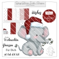 Christmas Eli DigiStamp inkl. Digipaper