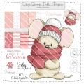 Bild 1 von Wintermäuschen DigiStamp inkl. Digipaper